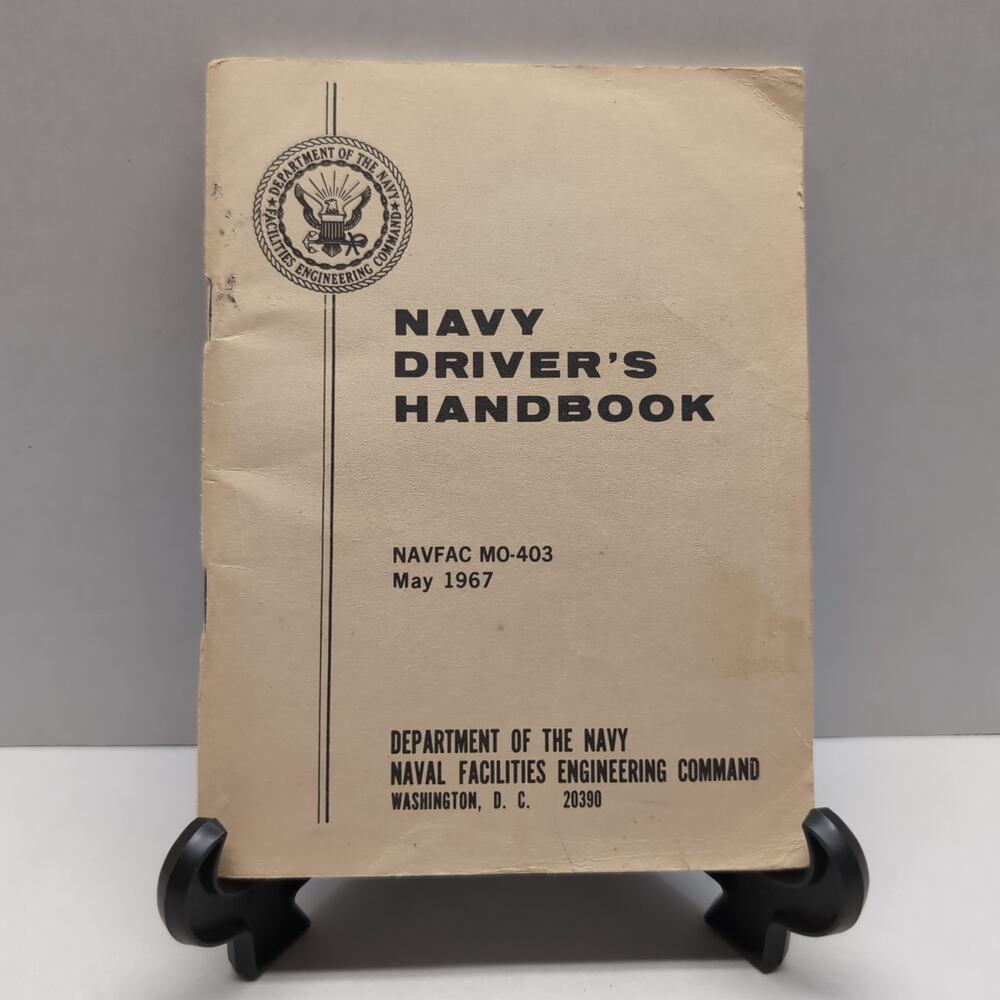 1967 Navy Driver's Handbook NAVFAC MO-403